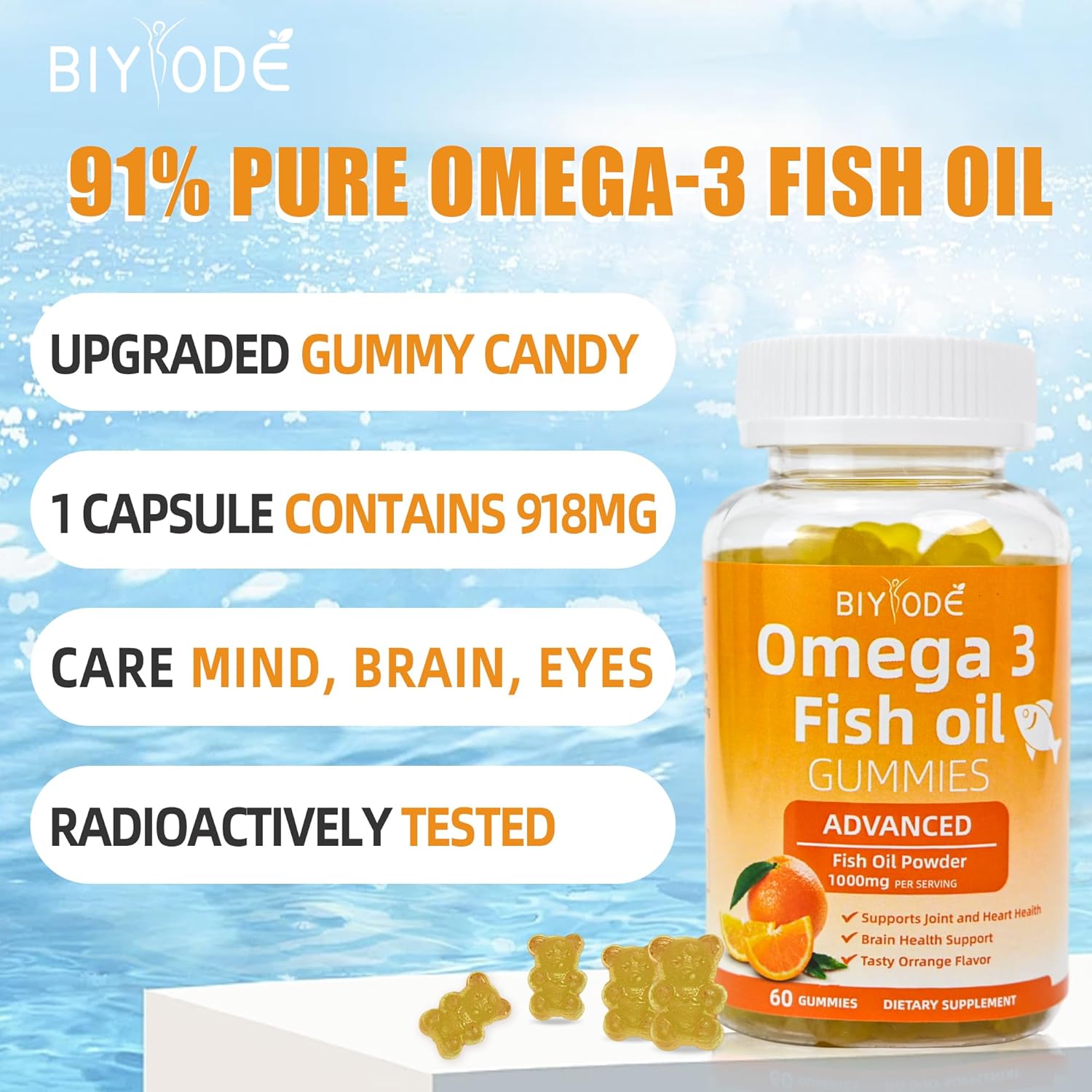 Iron Biltz Omega-3 Heart Health Gummies