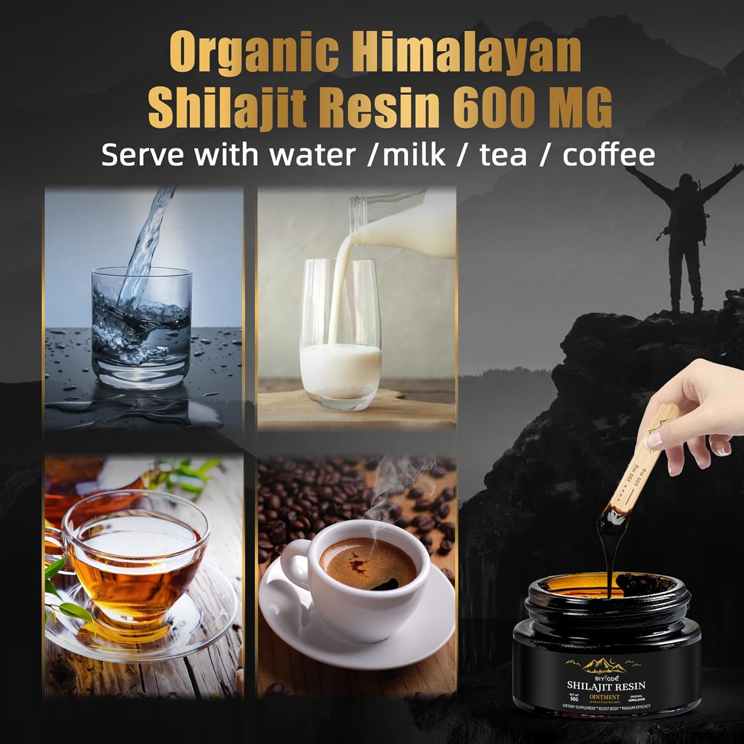 Pure Himalayan Shilajit Resin Supplement