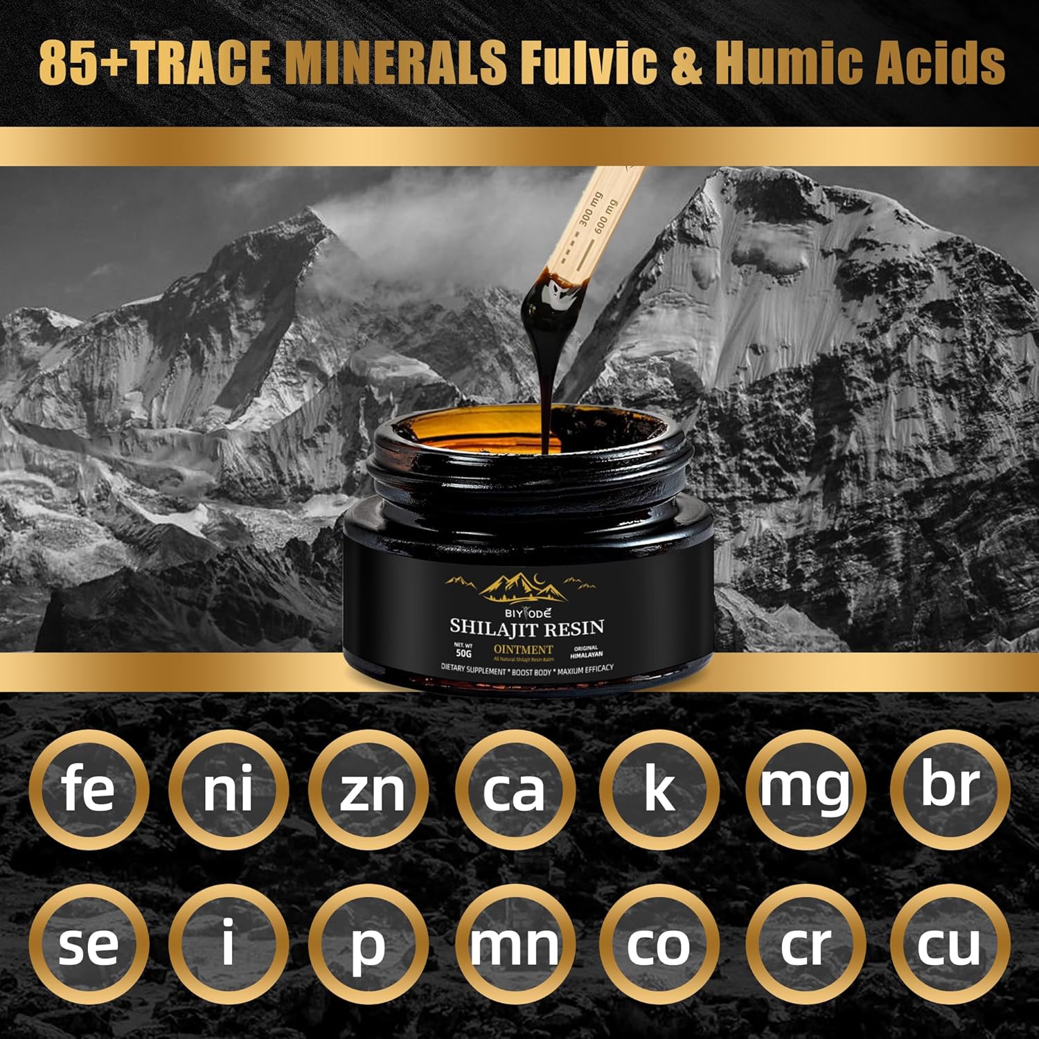 Pure Himalayan Shilajit Resin Supplement