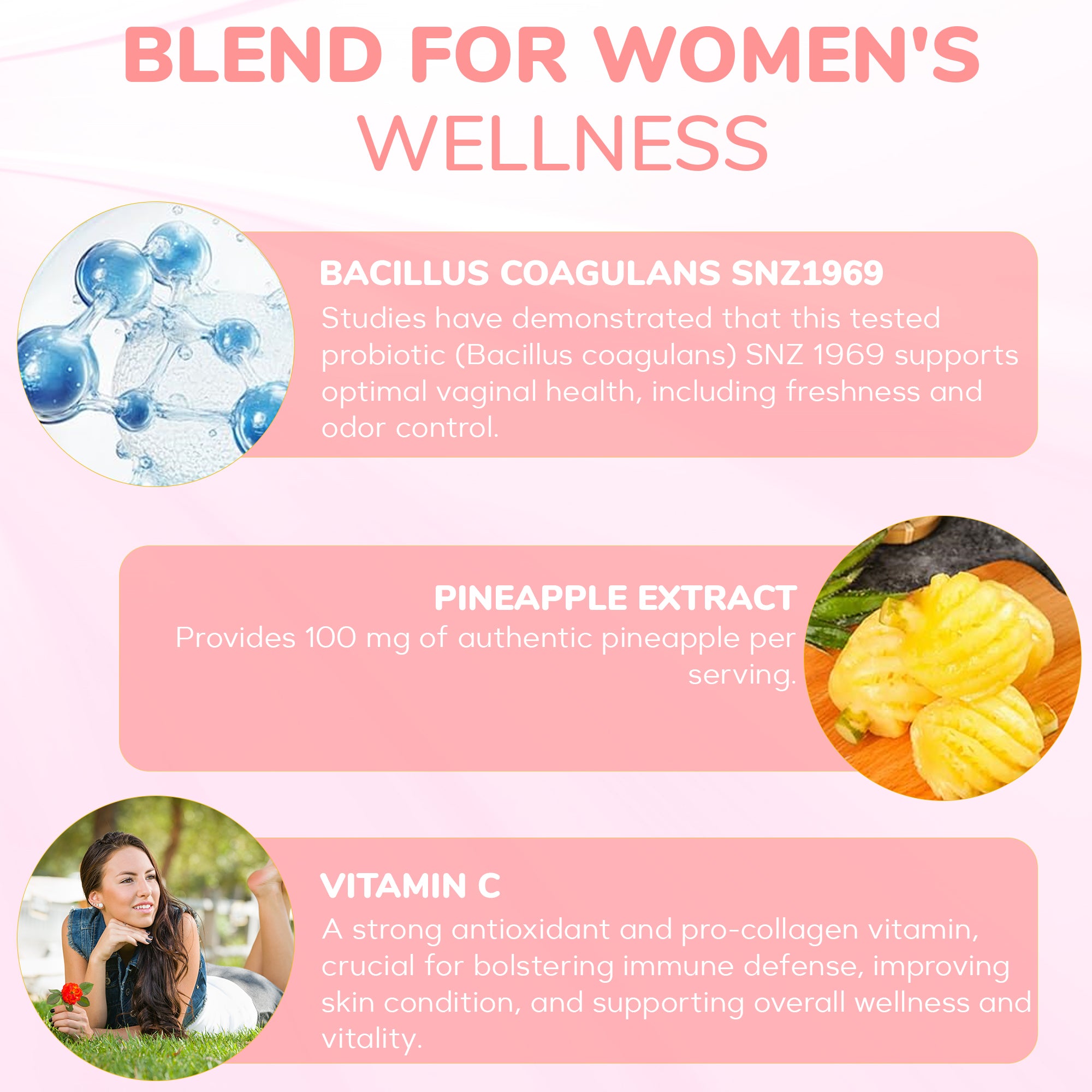 IRON BILTZ Feminine Balance Probiotic Pineapple Gummies 60 Gummies
