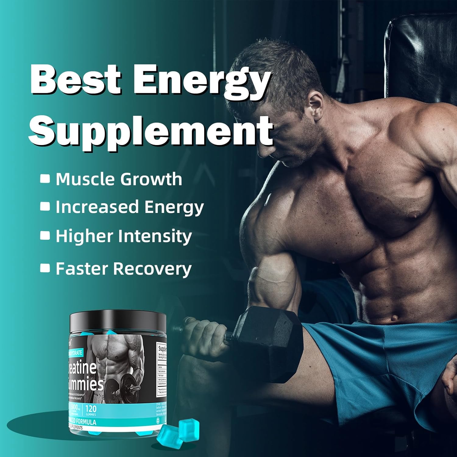 Creatine Monohydrate Muscle Recovery Gummies