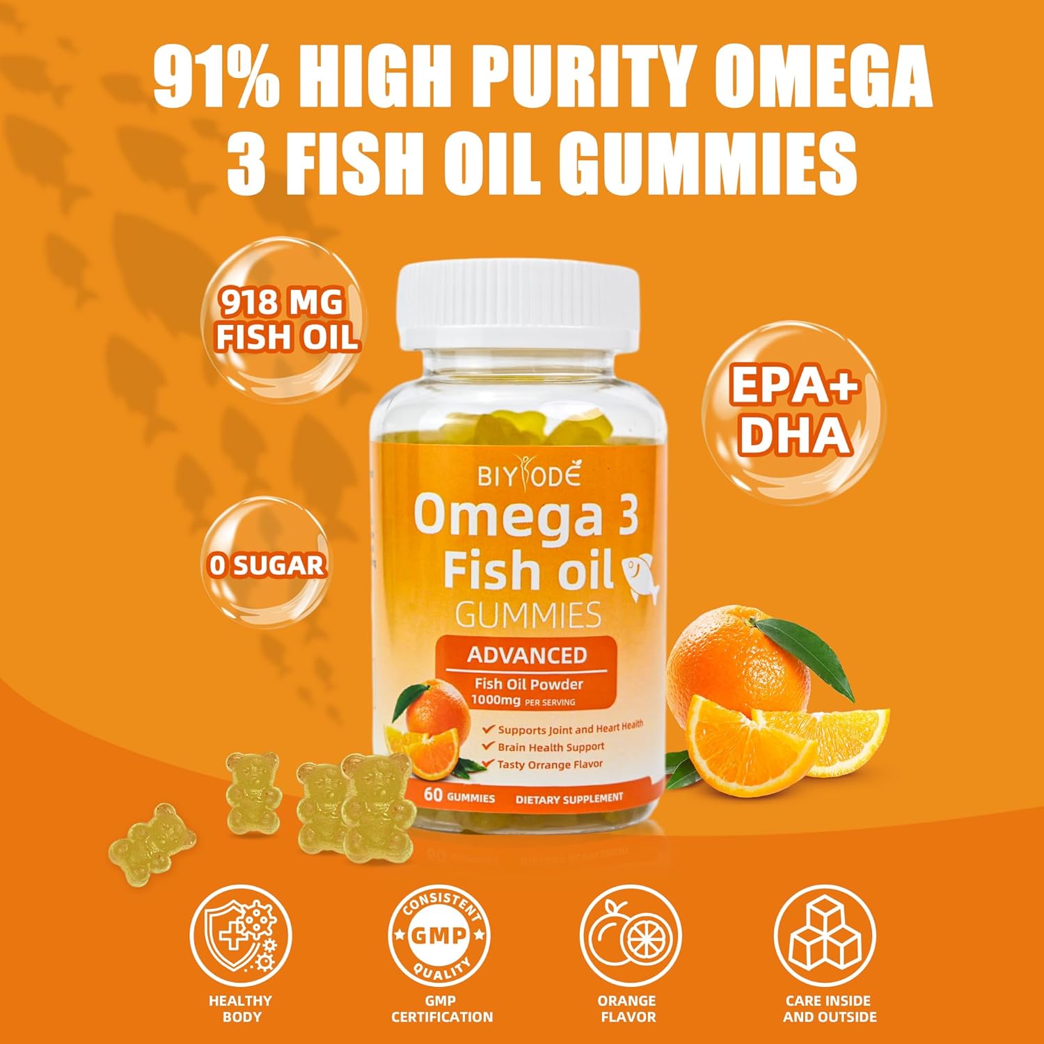 Iron Biltz Omega-3 Heart Health Gummies