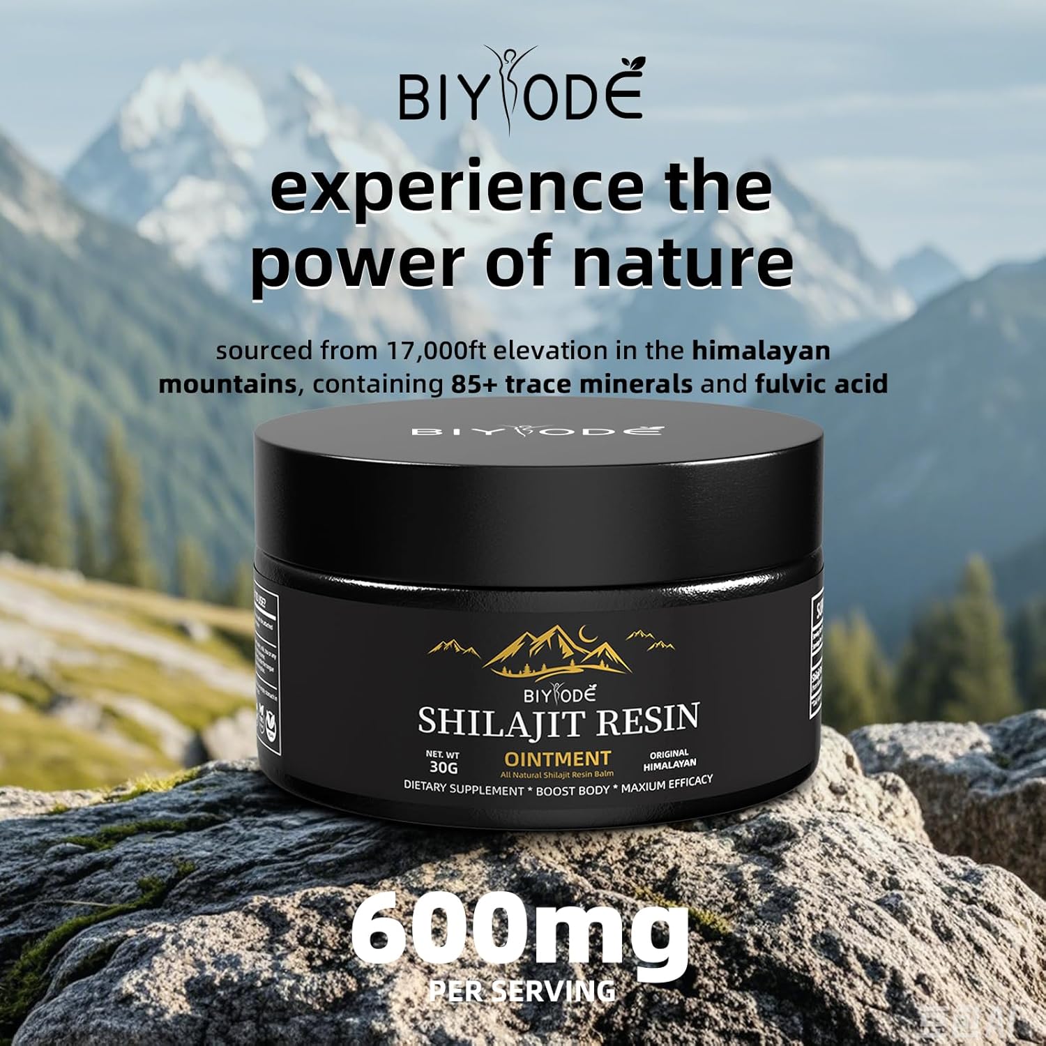Pure Himalayan Shilajit Resin Supplement