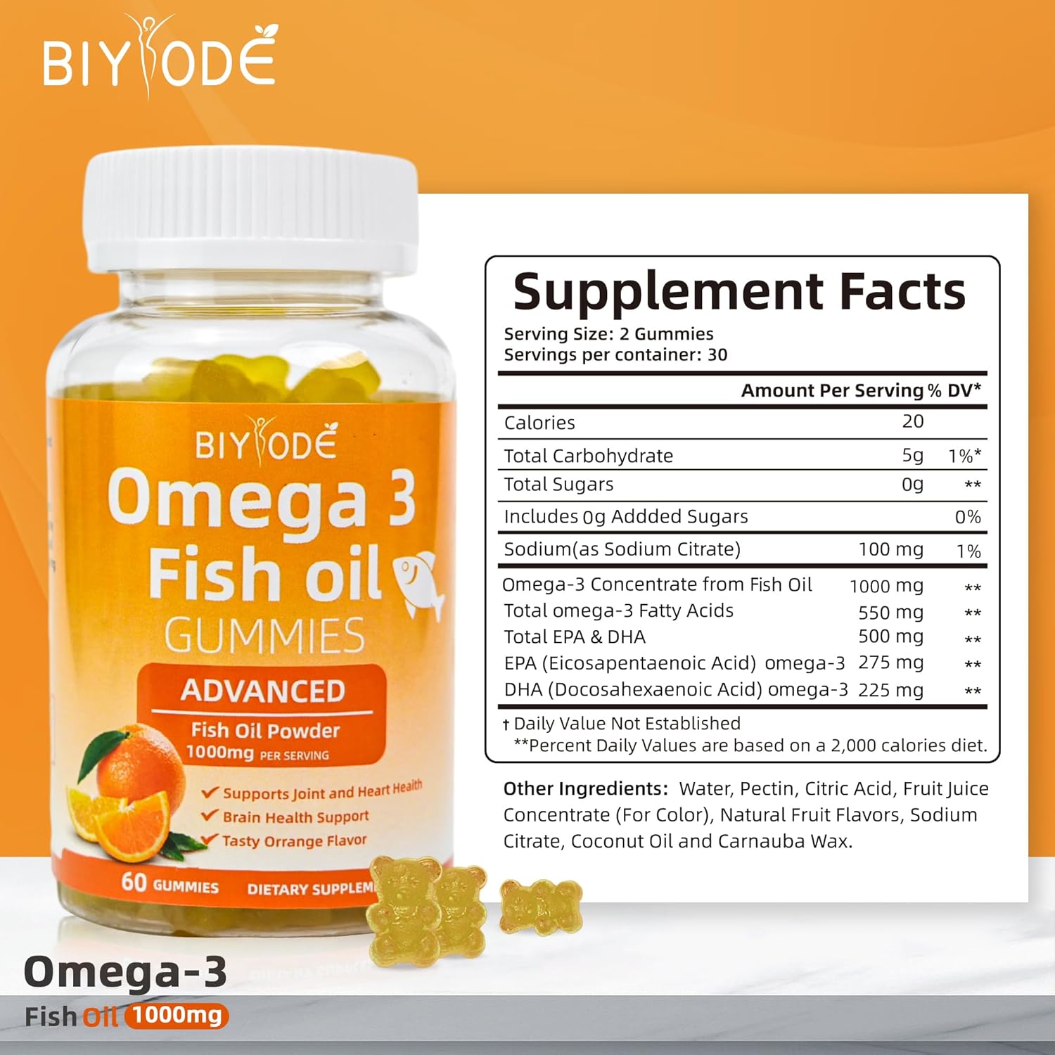 Iron Biltz Omega-3 Heart Health Gummies